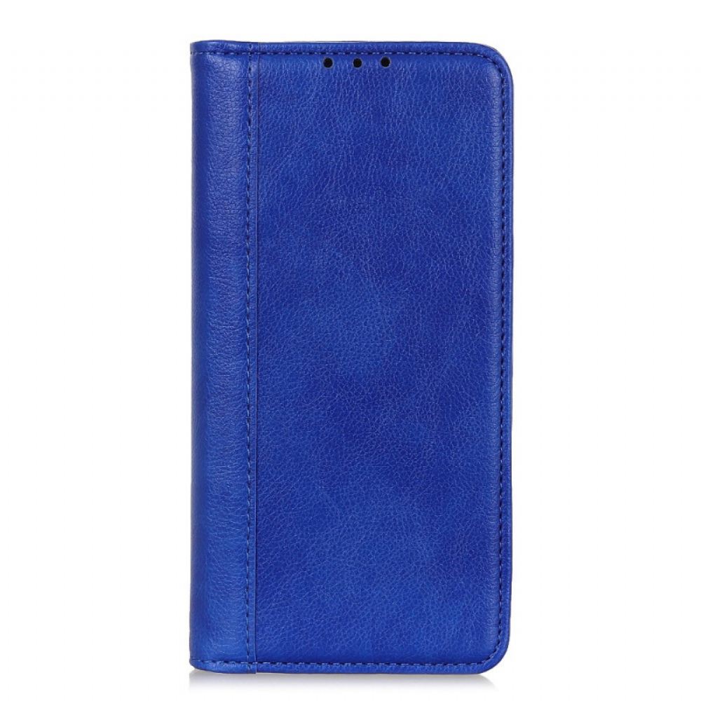 Kožené Pouzdro Folio Na Xiaomi Redmi Note 14s Štípaná Kůže Liči