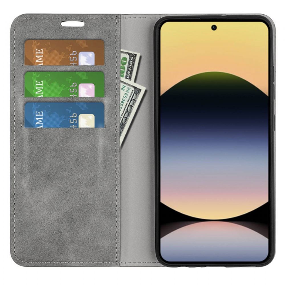 Kožené Pouzdro Folio Xiaomi Redmi Note 14s Kožený Styl