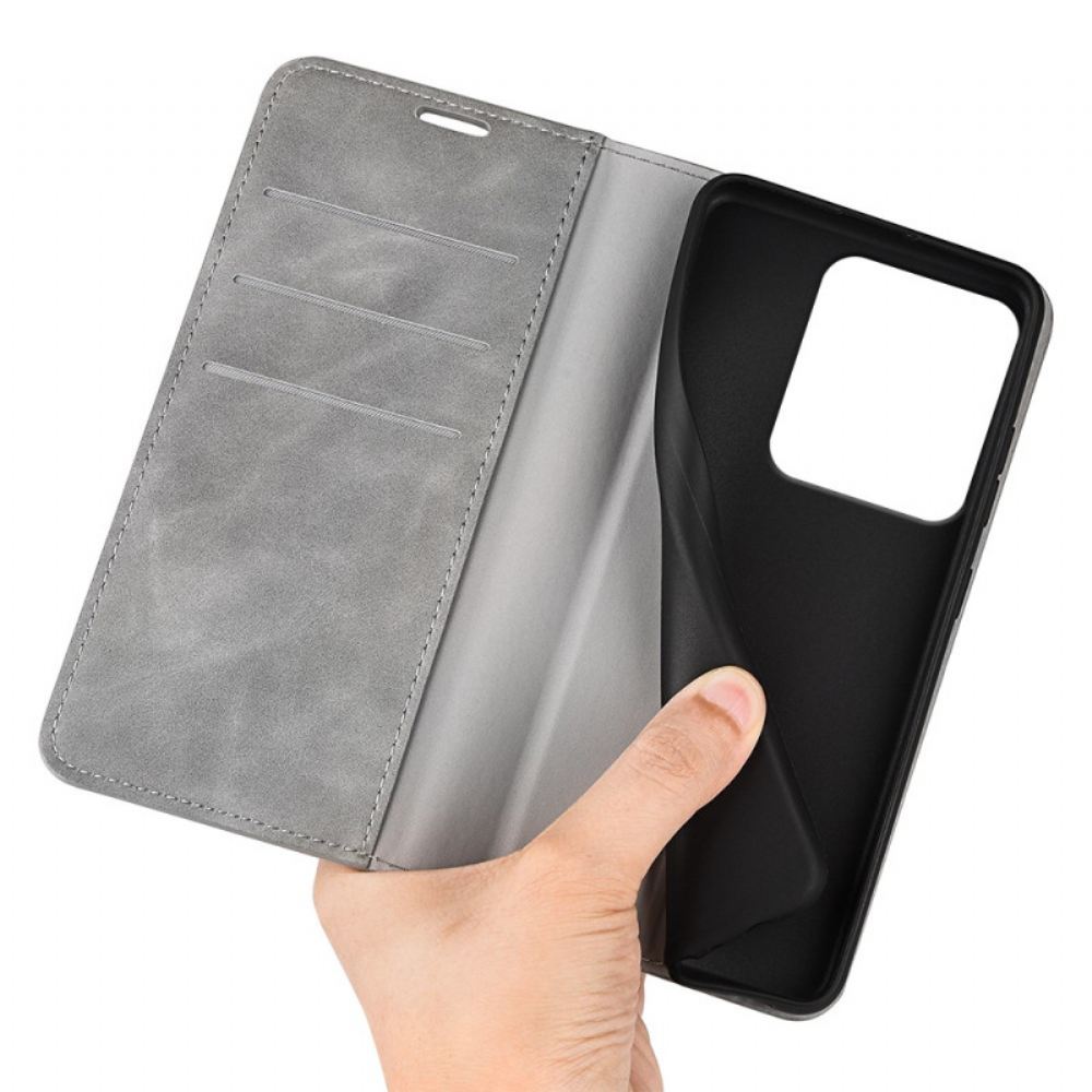 Kožené Pouzdro Folio Xiaomi Redmi Note 14s Kožený Styl