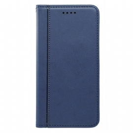 Kožené Pouzdro Folio Xiaomi Redmi Note 14s Lemování S Páskem