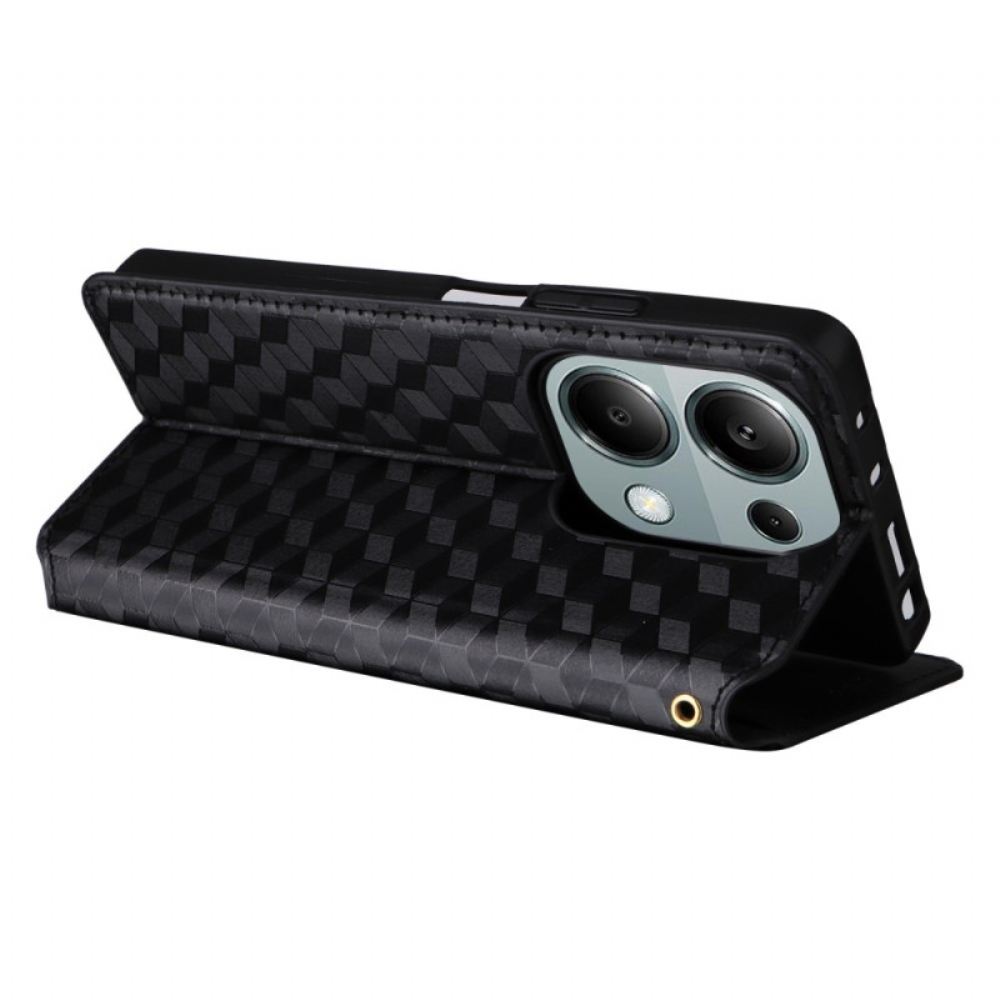 Kožené Pouzdro Xiaomi Redmi Note 14s Kryty Na Mobil Diamantový Vzor