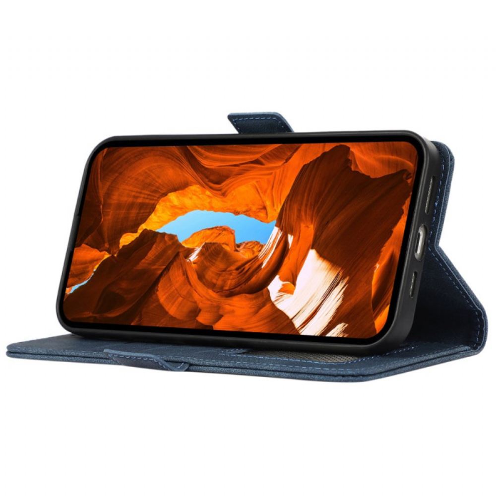 Kožený Kryt Xiaomi Redmi Note 14s Abeel Semišový Efekt