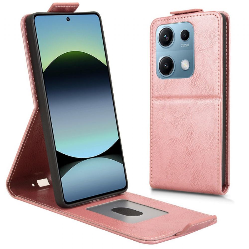 Kožený Kryt Xiaomi Redmi Note 14s Design S Vertikální Klopou