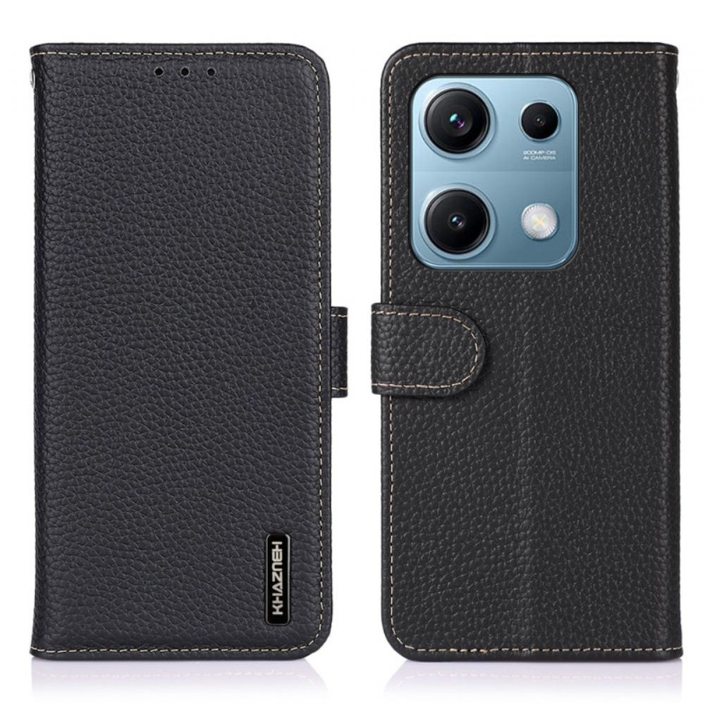 Kožený Kryt Xiaomi Redmi Note 14s Klasická Kůže Khazneh