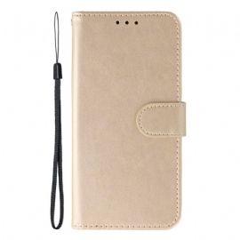 Kožený Kryt Xiaomi Redmi Note 14s Monochromatická Kůže Efekt