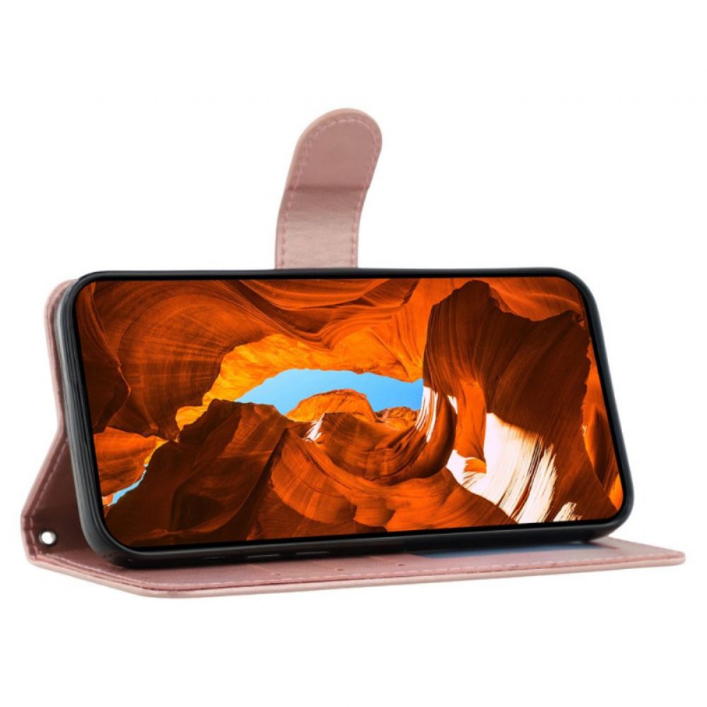 Kožený Kryt Xiaomi Redmi Note 14s Monochromatická Kůže Efekt