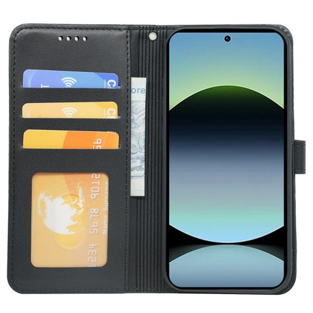 Kožený Kryt Xiaomi Redmi Note 14s Ozdoba Popruhu