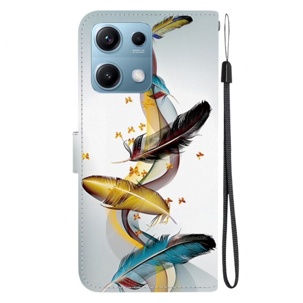Kožený Kryt Xiaomi Redmi Note 14s Peří