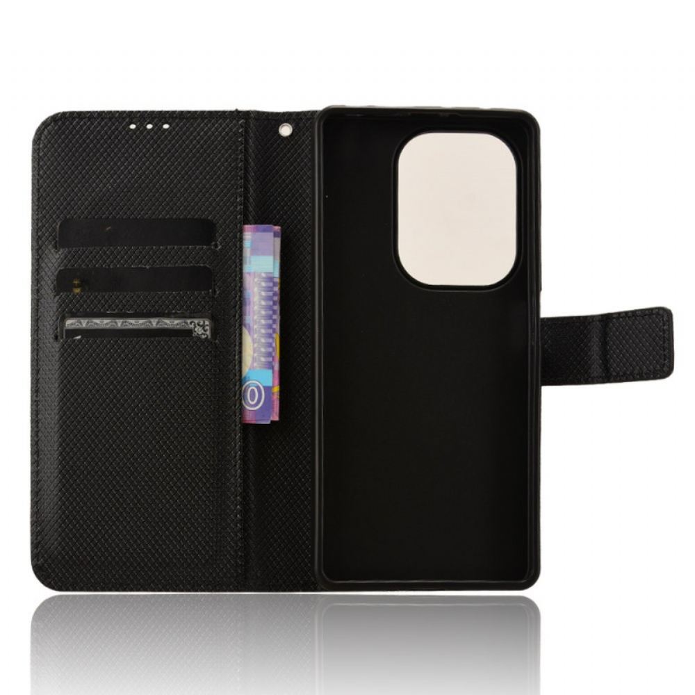 Kožený Kryt Xiaomi Redmi Note 14s Texturovaná Umělá Kůže