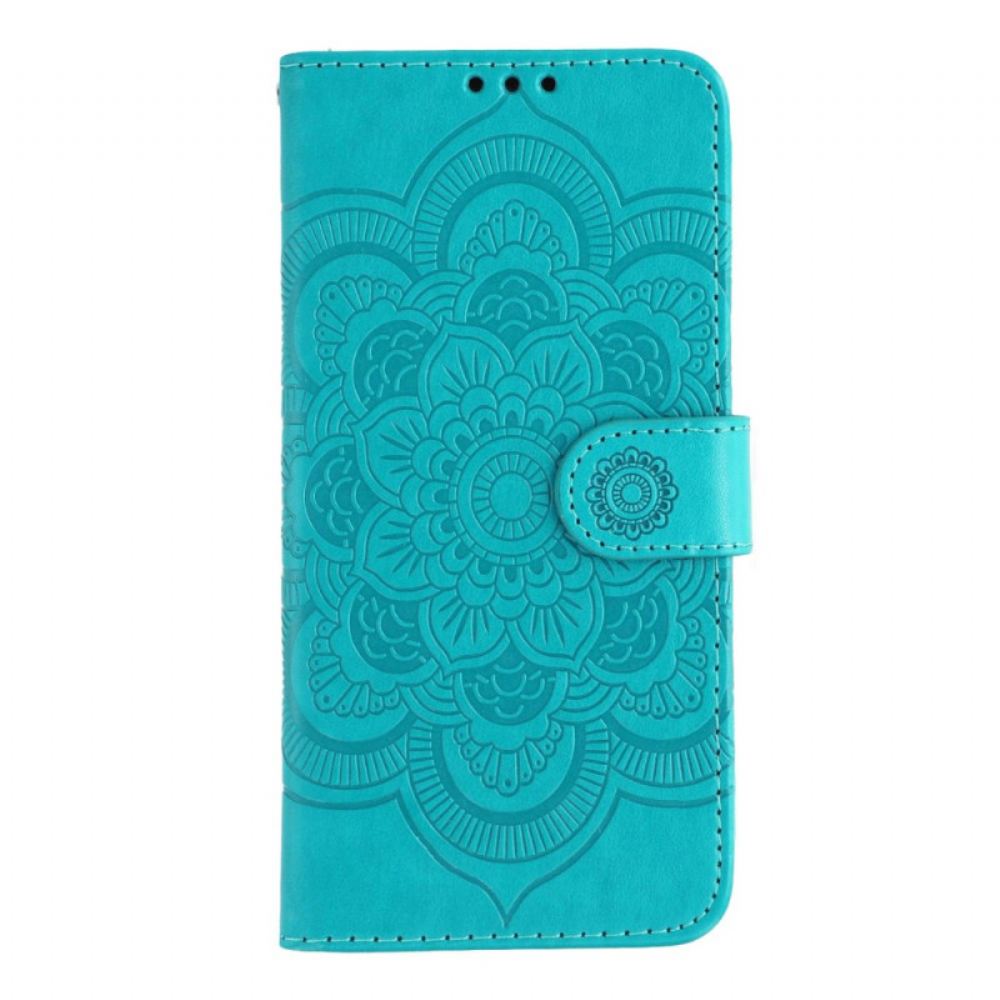 Kožený Kryt Xiaomi Redmi Note 14s Vzorovaná Mandala