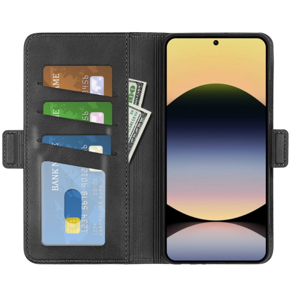 Peněženková Pouzdra Xiaomi Redmi Note 14s Kryty Na Mobil Dvojitá Magnetická Spona