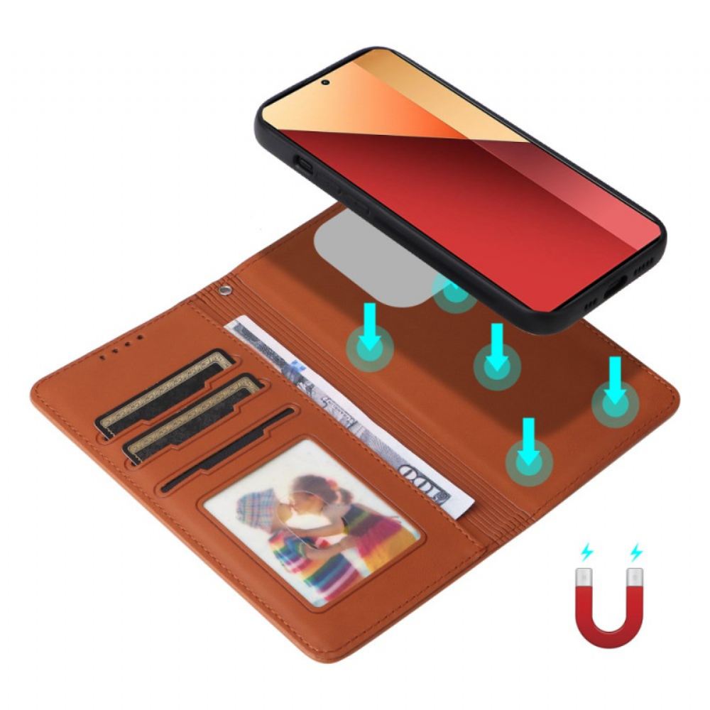 Peněženková Pouzdra Xiaomi Redmi Note 14s Kryty Na Mobil Odnímatelné Pouzdro Betopnice