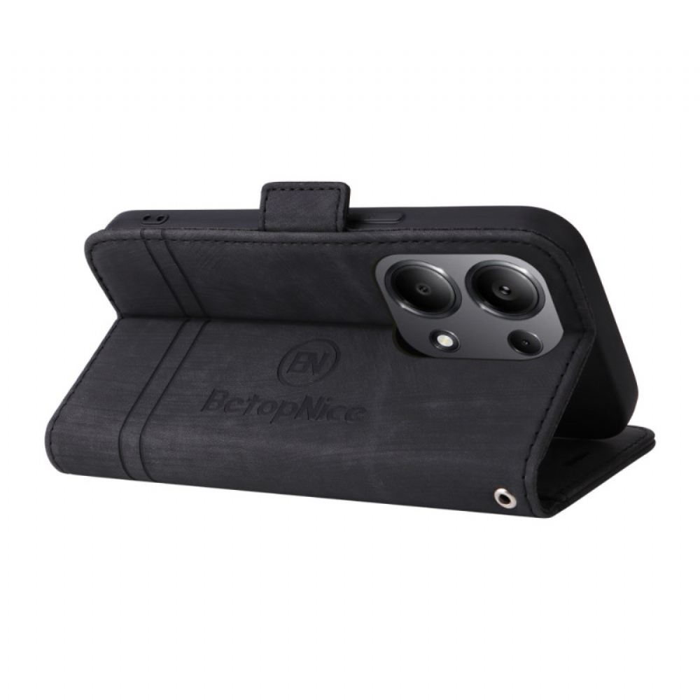 Peněženková Pouzdra Xiaomi Redmi Note 14s Kryty Na Mobil S Popruhem Betopnice