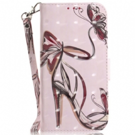 Peněženková Pouzdra Xiaomi Redmi Note 14s Kryty Na Mobil Vysoké Podpatky Se Šňůrkou