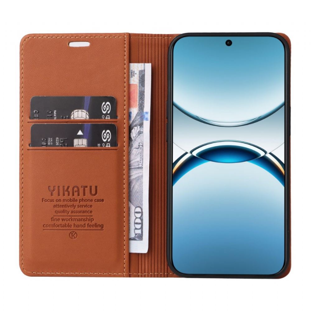 Kožené Pouzdro Folio Na Oppo Find X8 Ykatu