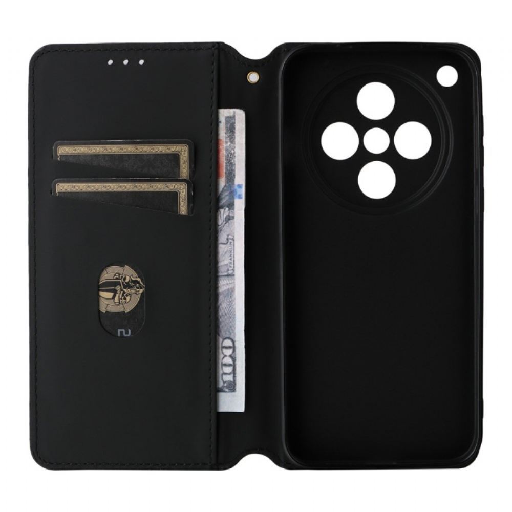 Kožené Pouzdro Folio Oppo Find X8 3d Diamanty