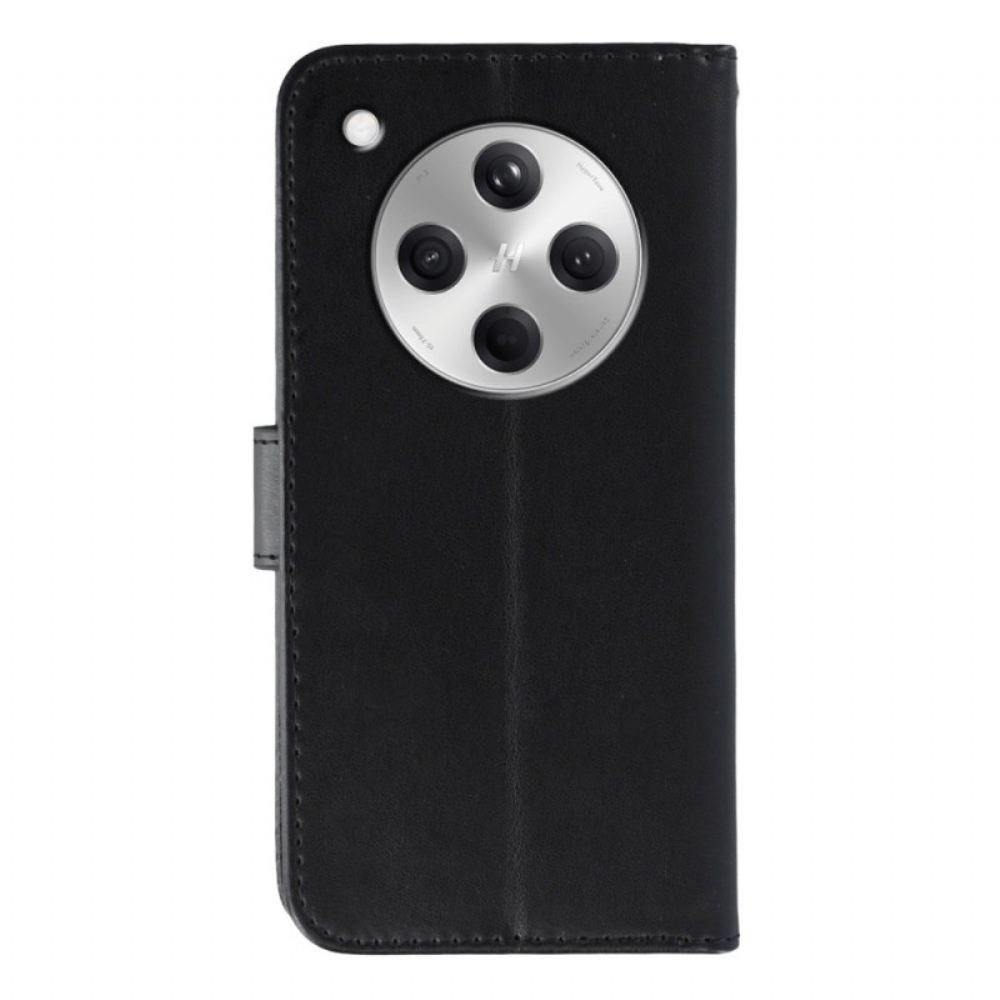 Kožený Kryt Na Oppo Find X8 Řemínek Z Umělé Kůže