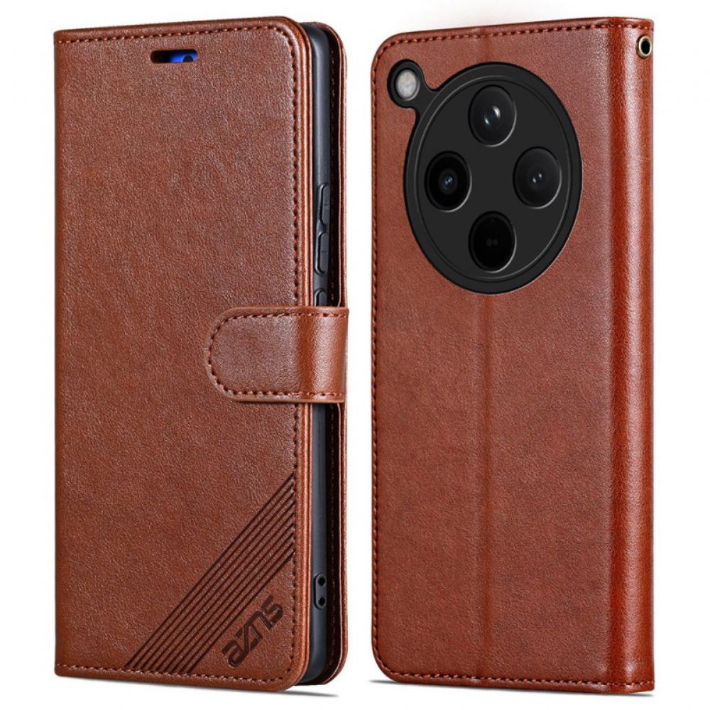 Kožený Kryt Oppo Find X8 Kožený Efekt Azns