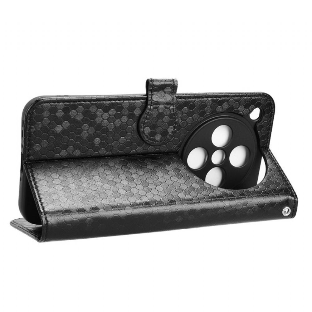 Kožený Kryt Oppo Find X8 Lesklý Pásek S Puntíky