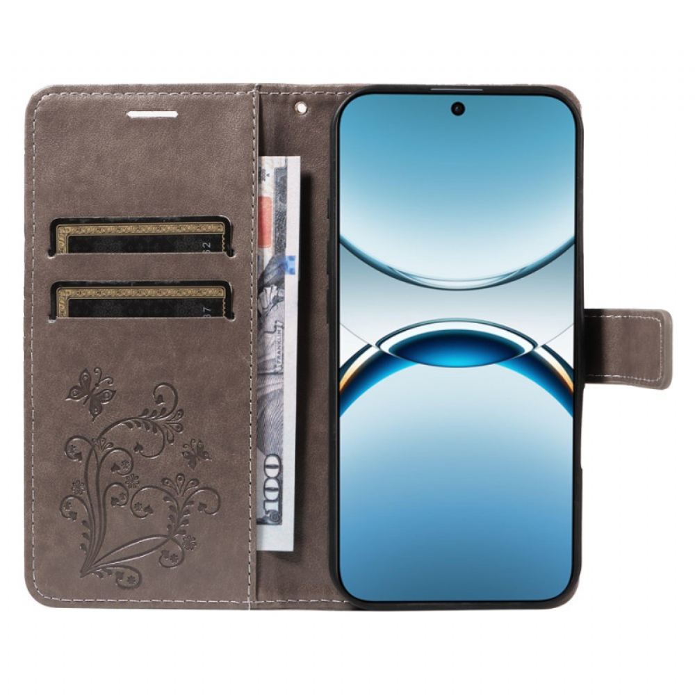 Kožený Kryt Oppo Find X8 Obří Motýli