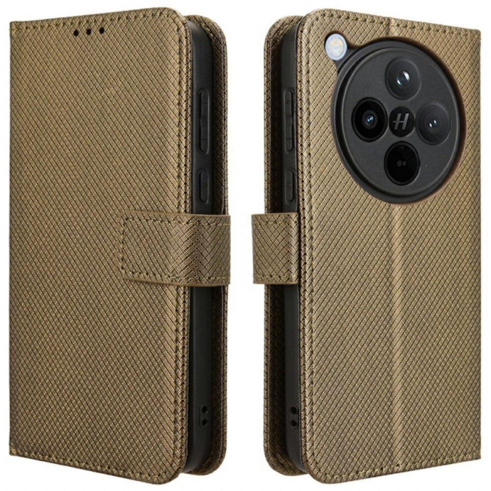 Kožený Kryt Oppo Find X8 Pásek S Puntíky