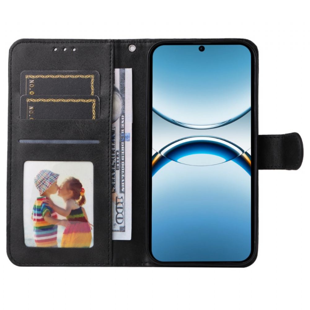 Kožený Kryt Oppo Find X8 Řemínek Z Umělé Kůže