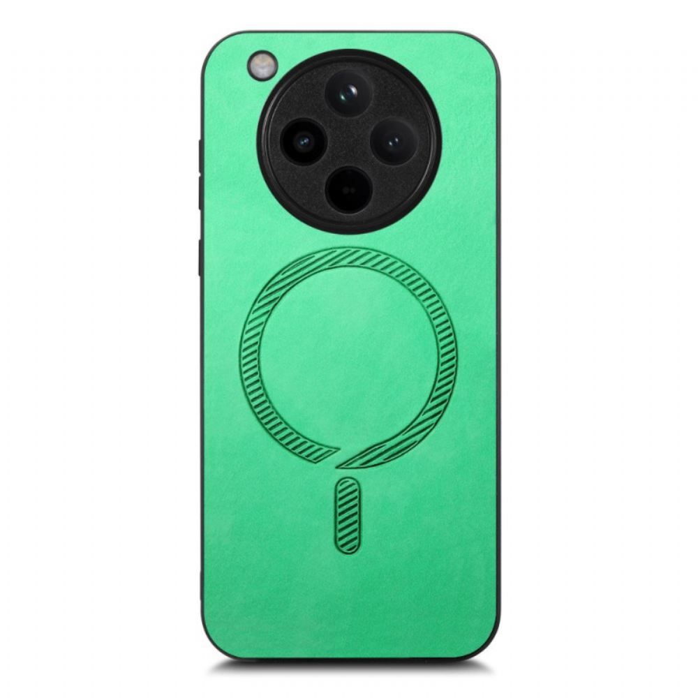 Kryt Na Oppo Find X8 Kompatibilní S Magsafe Kožený Efekt