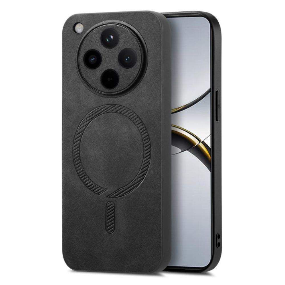 Kryt Na Oppo Find X8 Kompatibilní S Magsafe Kožený Efekt