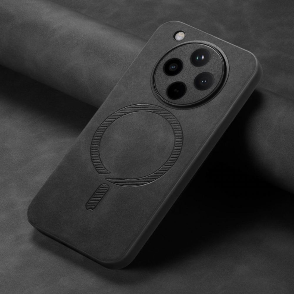 Kryt Na Oppo Find X8 Kompatibilní S Magsafe Kožený Efekt