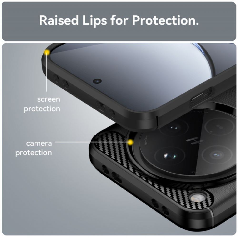 Kryt Oppo Find X8 Kartáčovaný Uhlíkový Materiál