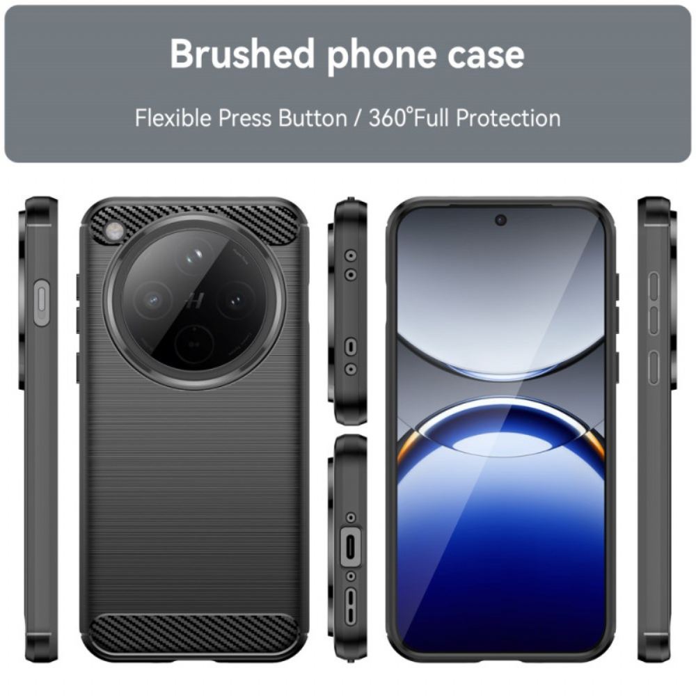 Kryt Oppo Find X8 Kartáčovaný Uhlíkový Materiál