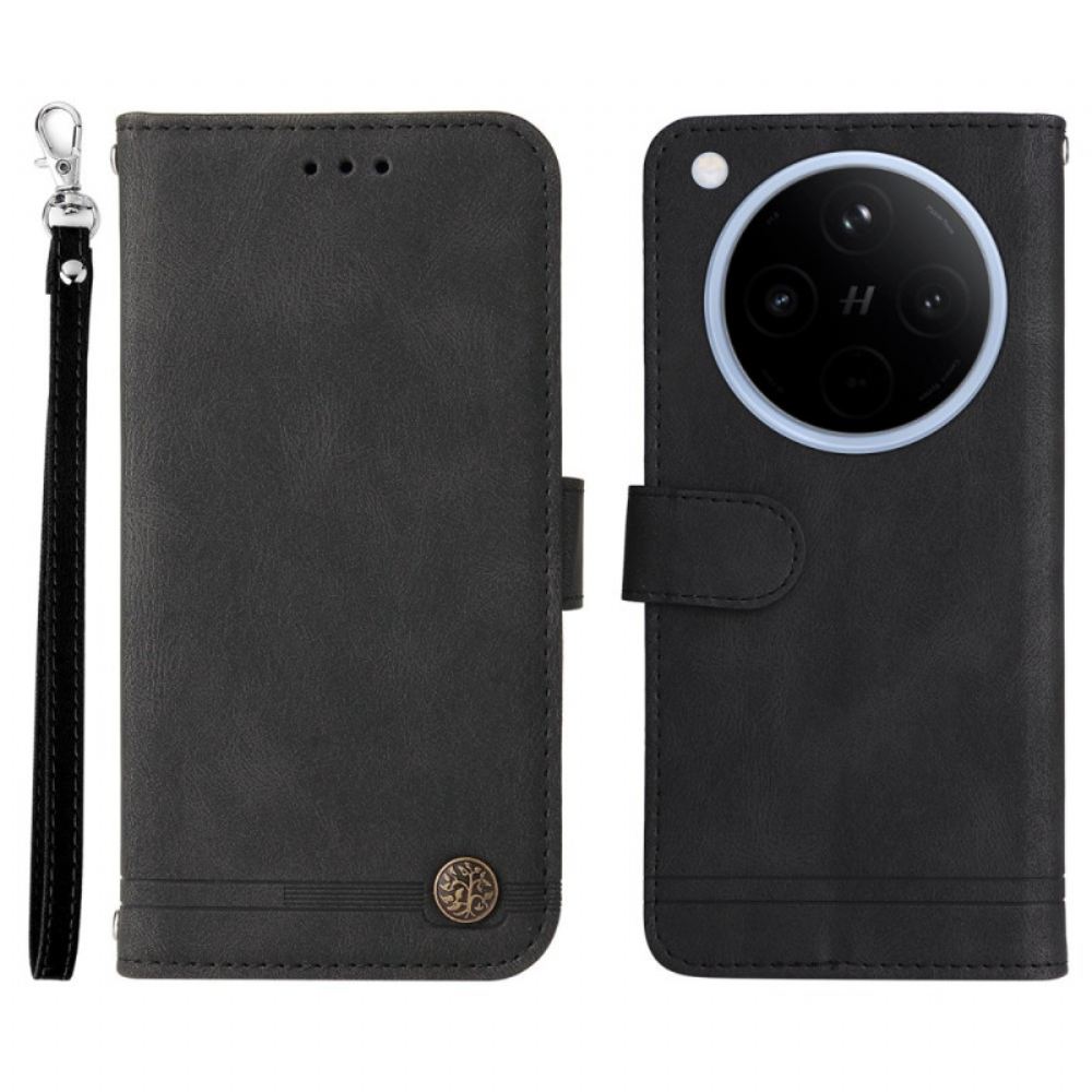 Peněženková Pouzdra Oppo Find X8 Kryty Na Mobil Klasický Vintage Pásek