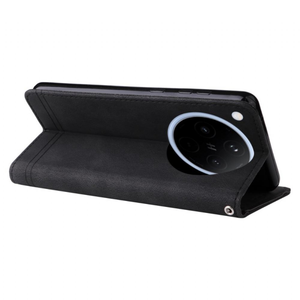 Peněženková Pouzdra Oppo Find X8 Kryty Na Mobil Klasický Vintage Pásek