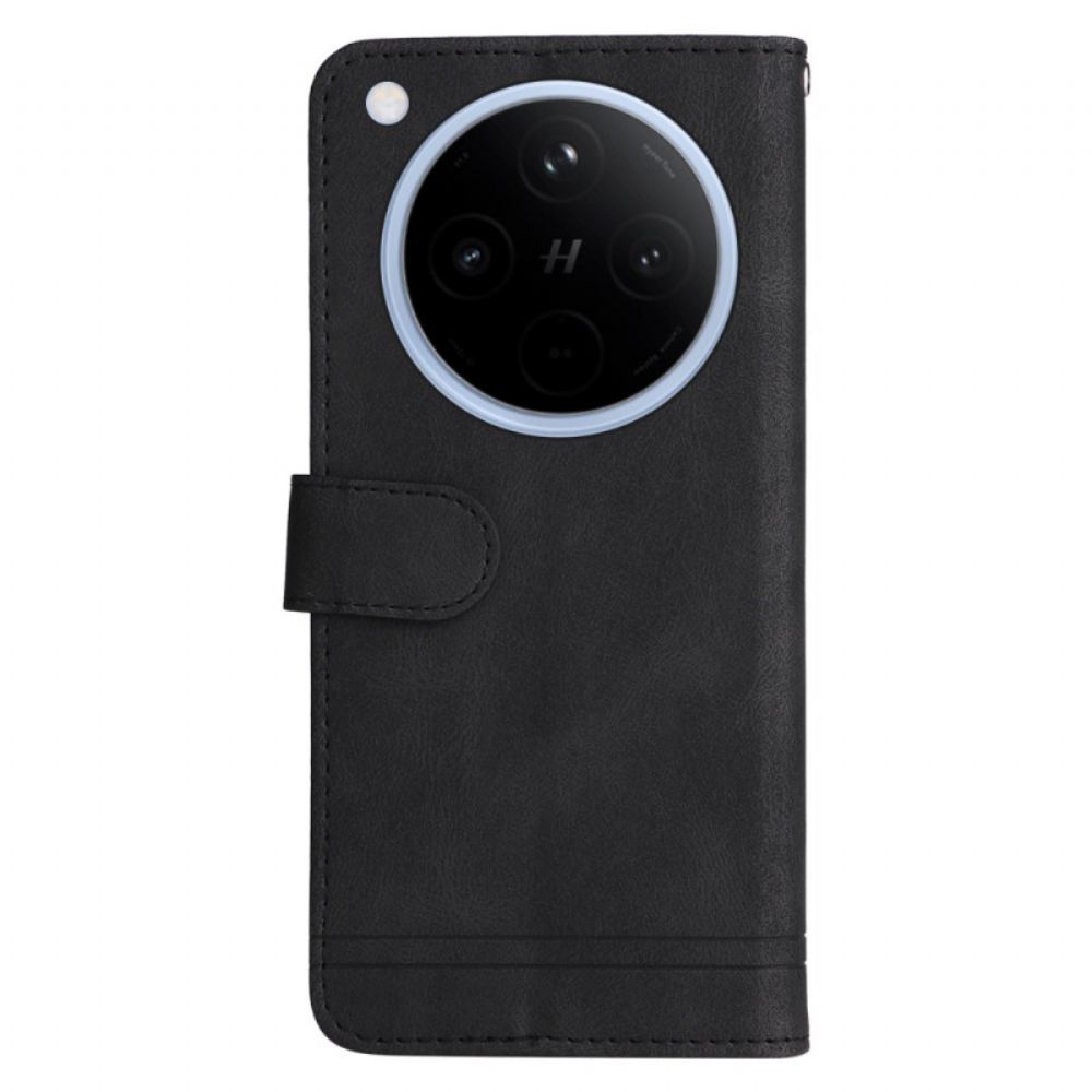 Peněženková Pouzdra Oppo Find X8 Kryty Na Mobil Klasický Vintage Pásek