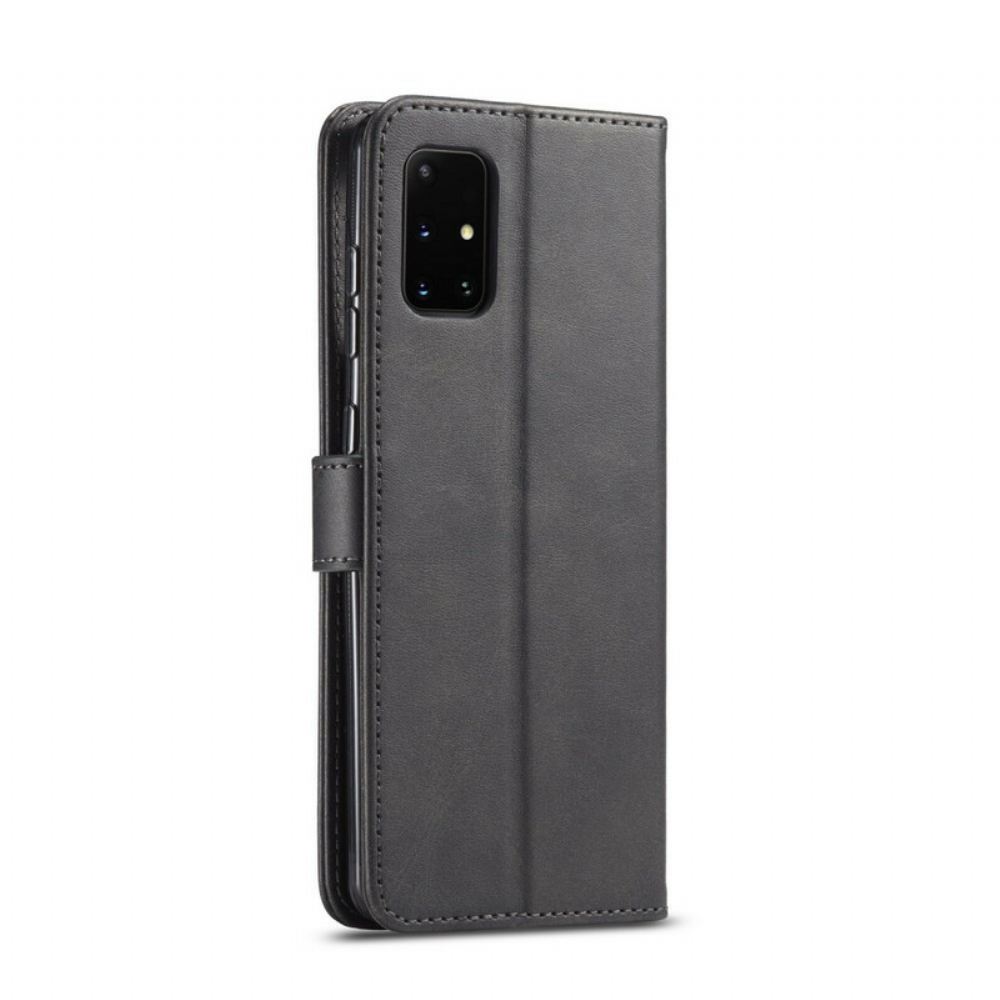 Flipové Pouzdro Na Samsung Galaxy A51 5G Kožený Efekt Lc.imeeke