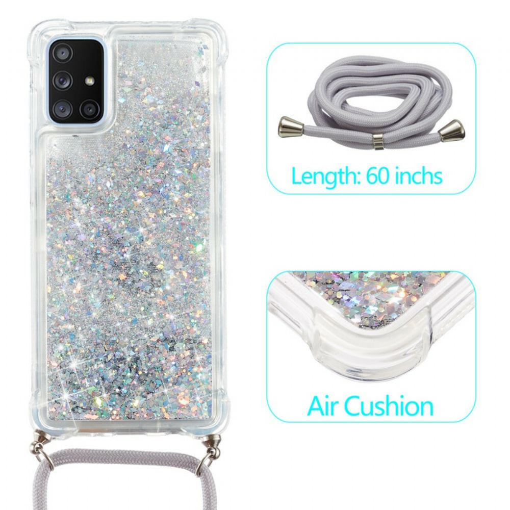 Kryt Na Samsung Galaxy A51 5G Flitry Se Šňůrou