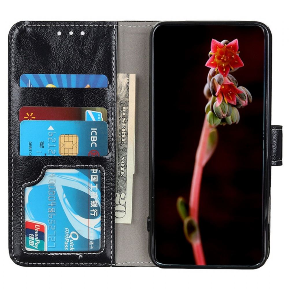 Flipové Pouzdro Na Oppo Reno 7 Lakované Se Švy