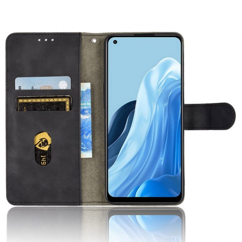 Flipové Pouzdro Na Oppo Reno 7 Na Lana Pásek Na Dotek Pokožky