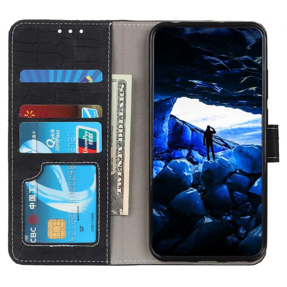 Flipové Pouzdro Na Oppo Reno 7 Styl Krokodýlí Kůže