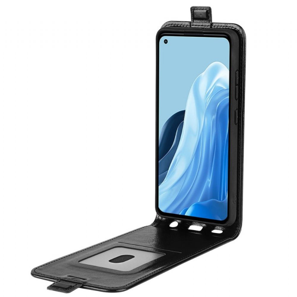 Kožené Pouzdro Na Oppo Reno 7 Flipové Pouzdro Vertikální Klapka