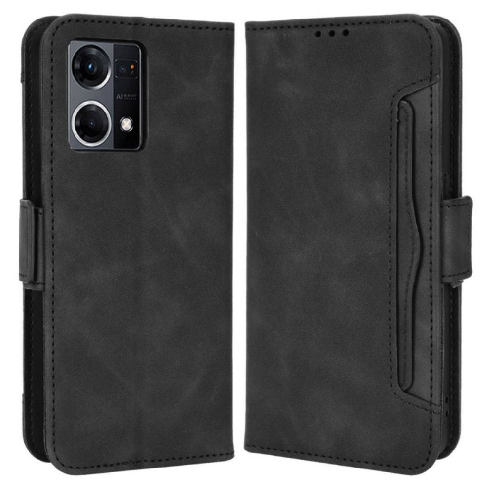 Kožené Pouzdro Na Oppo Reno 7 Třída Premier S Více Kartami