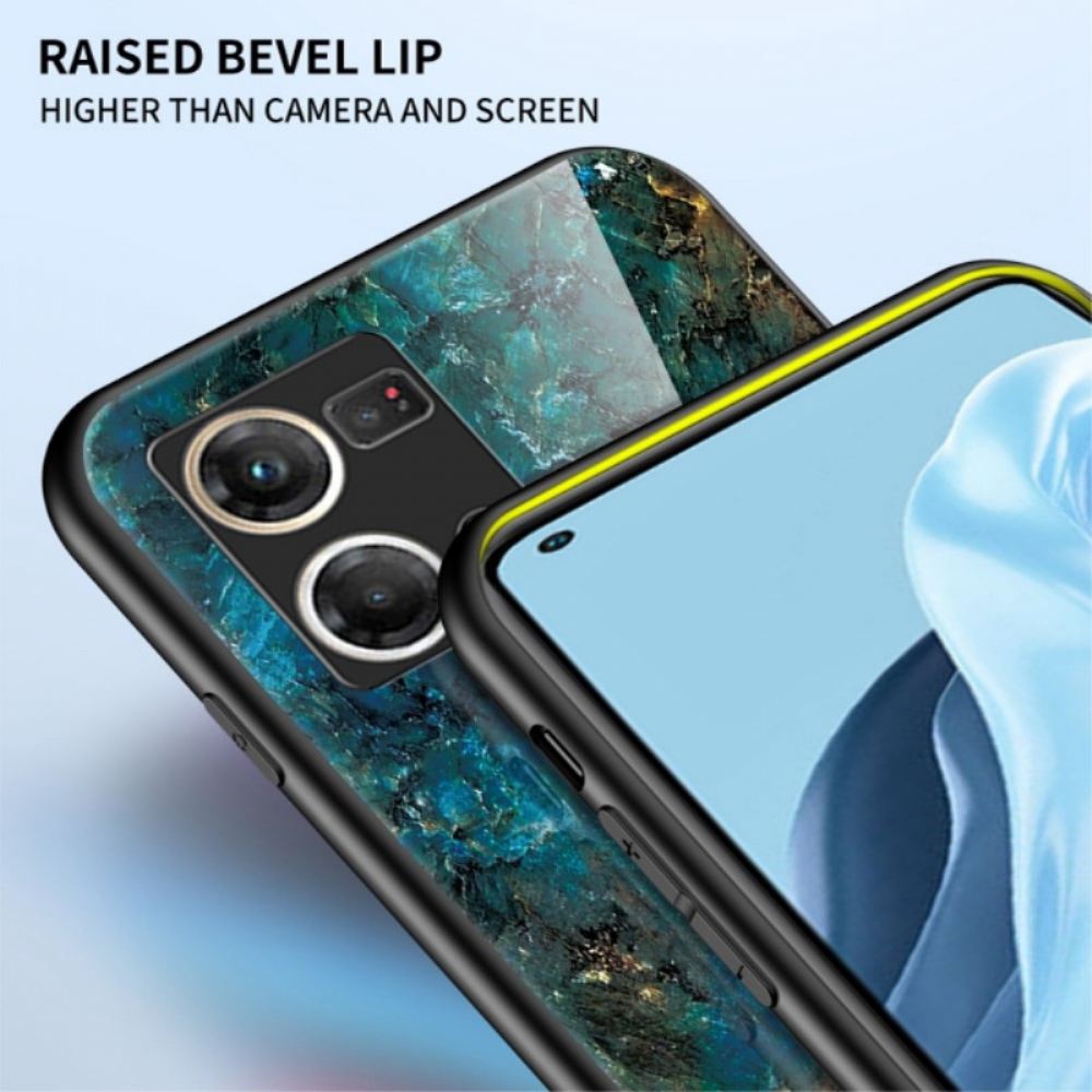 Kryt Na Oppo Reno 7 Mramorové Tvrzené Sklo