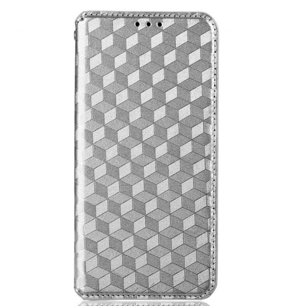 Kryty Na Mobil Na Oppo Reno 7 Flipové Pouzdro Efekt 3d Kostky