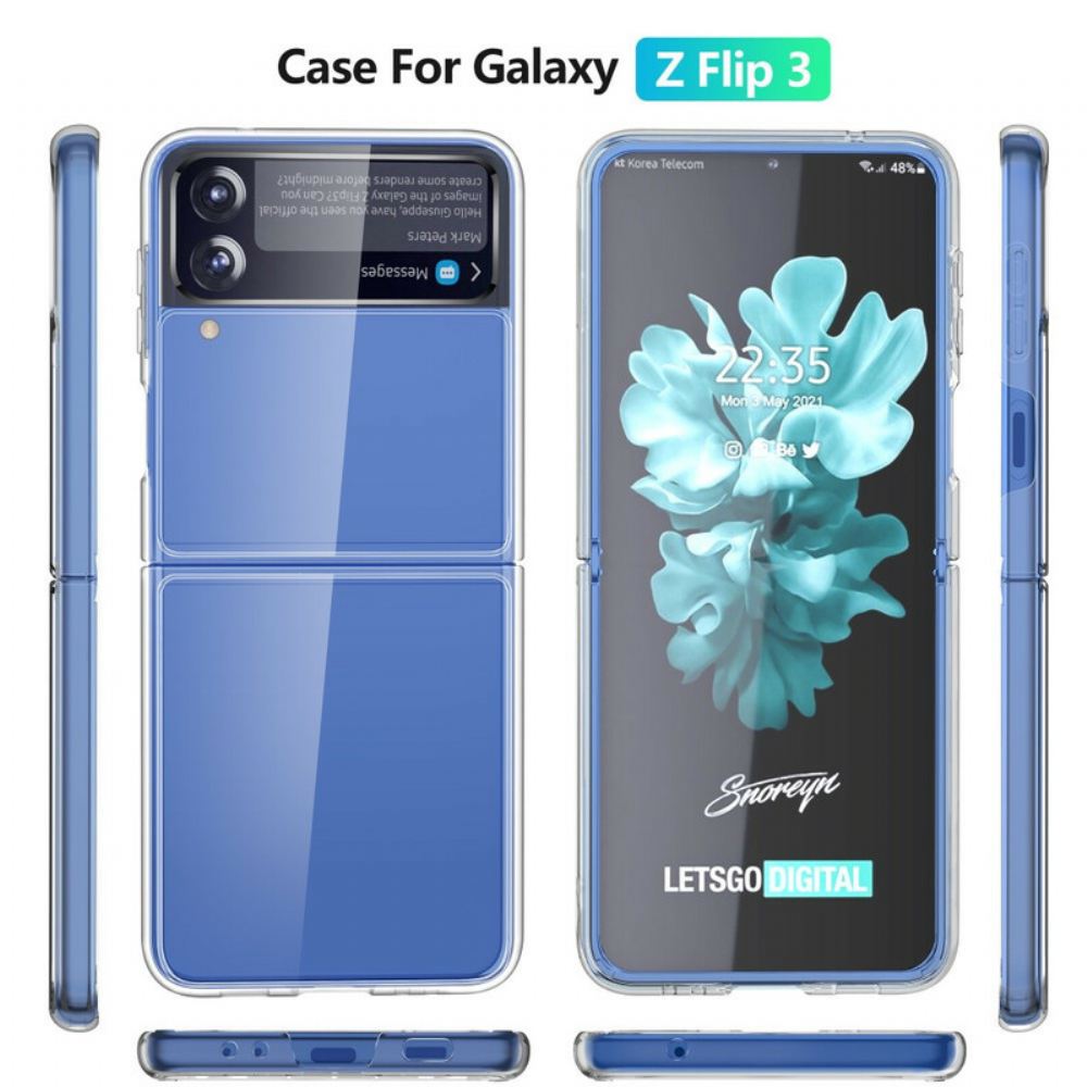 Kryt Na Samsung Galaxy Z Flip 3 5G Flipové Pouzdro Transparentní