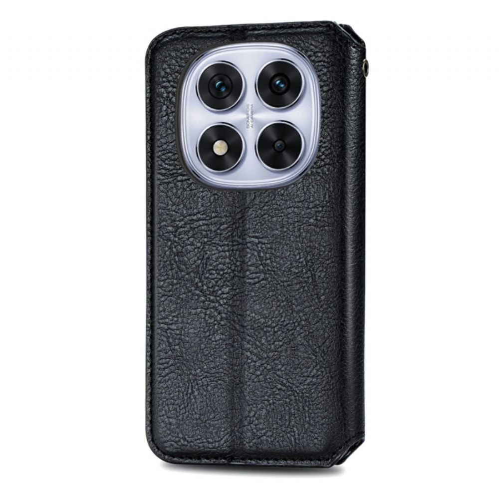 Kožené Pouzdro Folio Xiaomi Redmi Note 15 Pro Plus 5g Diamantový Vzor