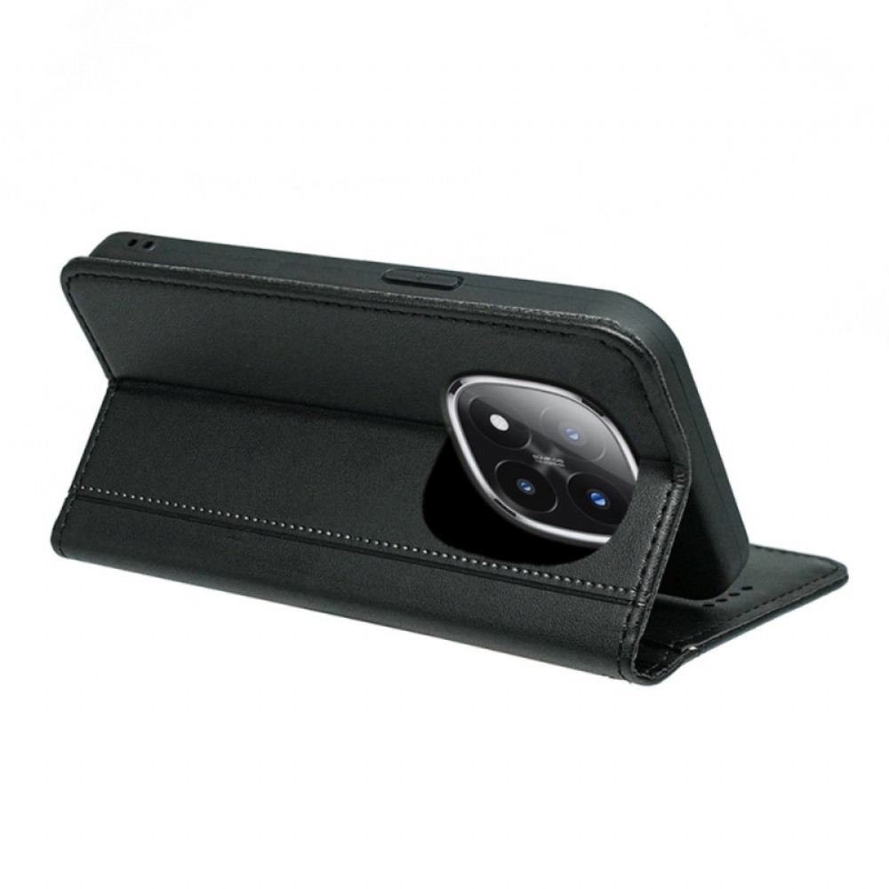 Kožené Pouzdro Folio Xiaomi Redmi Note 15 Pro Plus 5g Lemování