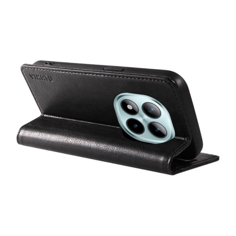 Kožené Pouzdro Folio Xiaomi Redmi Note 15 Pro Plus 5g Yikatu