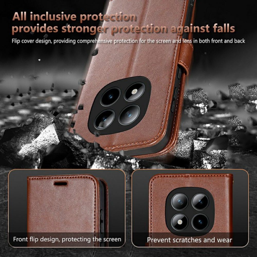 Kožený Kryt Na Xiaomi Redmi Note 15 Pro Plus 5g Azns