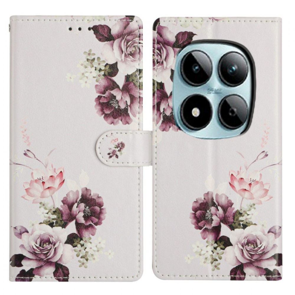 Kožený Kryt Na Xiaomi Redmi Note 15 Pro Plus 5g Růžový Kříž