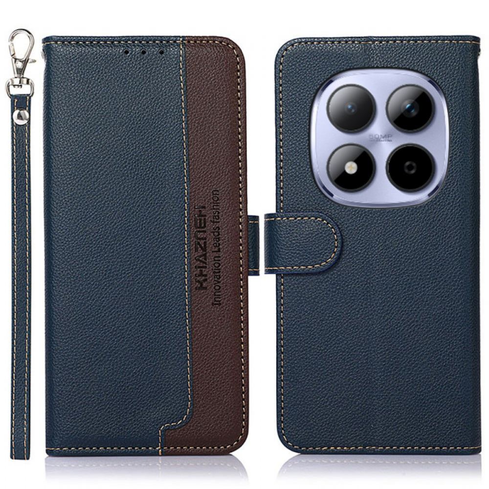 Kožený Kryt Xiaomi Redmi Note 15 Pro Plus 5g Dvoubarevná Khazneh